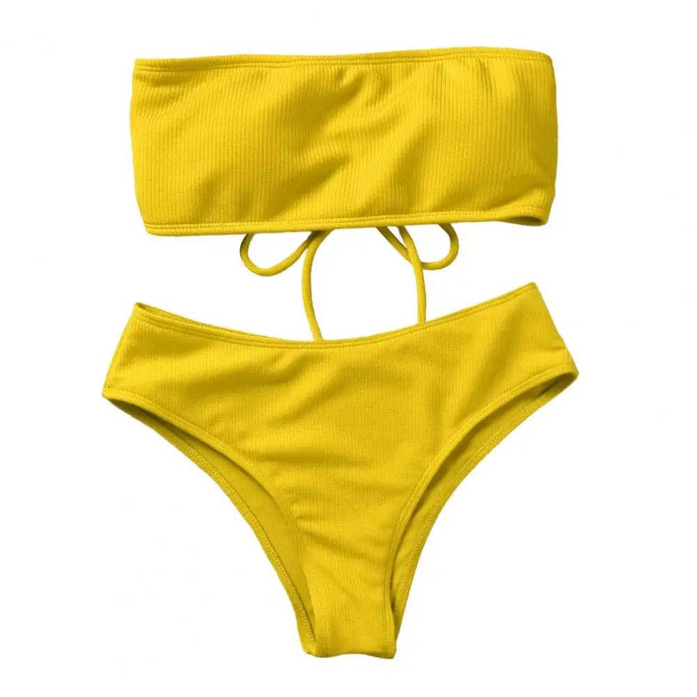 
                  
                    1 Set Soft Bathing Suit Wire-Free Bikini Set with Chest Pad Split Bikini Summer Women Bathing Suit  Swimming
                  
                