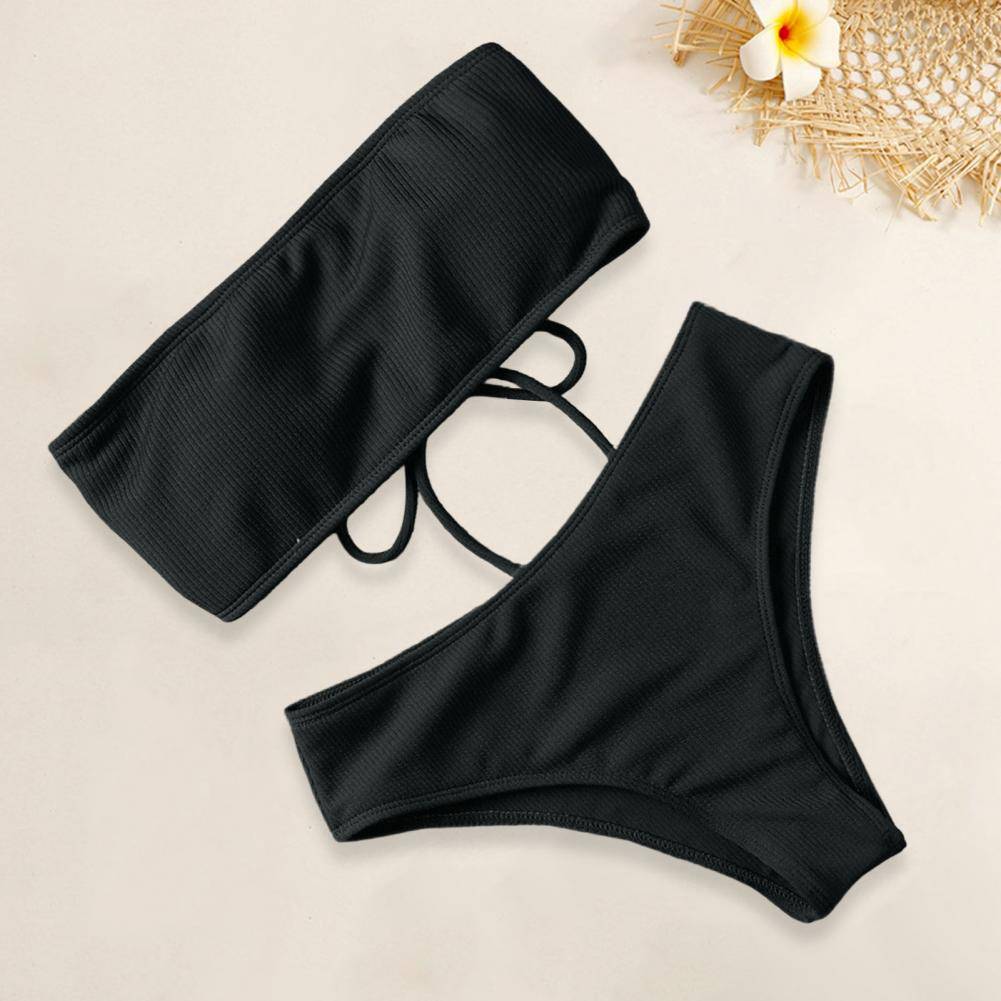 
                  
                    1 Set Soft Bathing Suit Wire-Free Bikini Set with Chest Pad Split Bikini Summer Women Bathing Suit  Swimming
                  
                