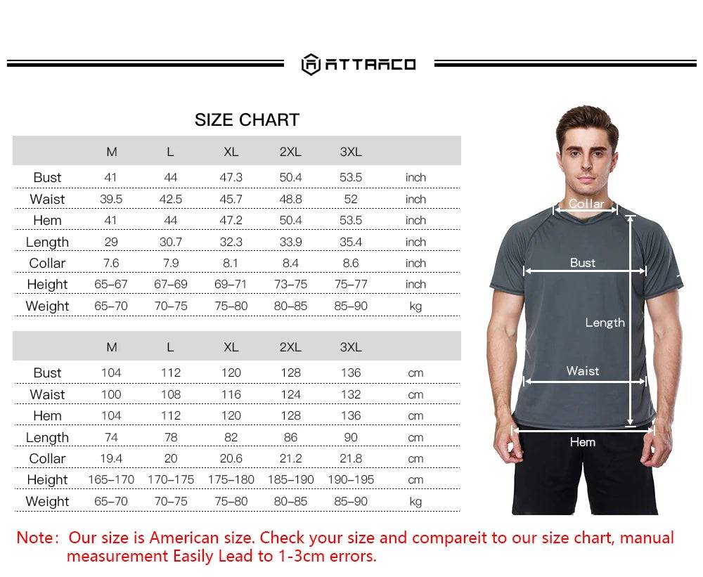 
                  
                    Attraco Men Rashguard Dry-Fit Short Shirt Men Diving Shirts Surf Rash Guards Top UPF 50+ Breathable Rashguard T-Shirt Beach Wear
                  
                