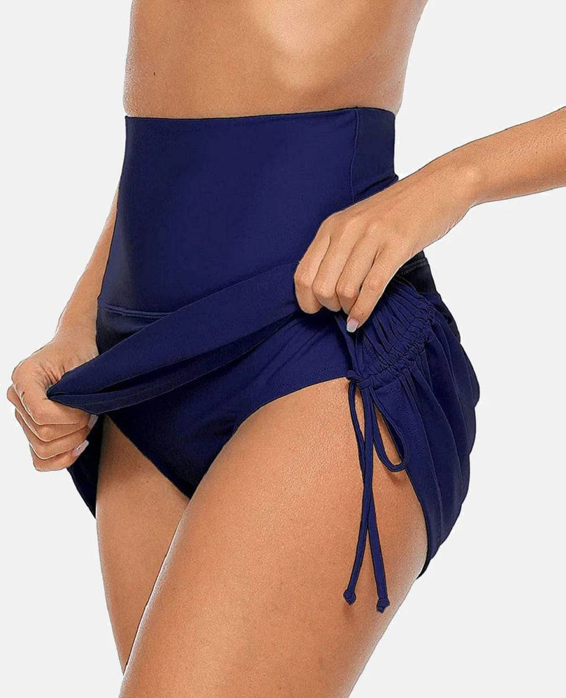 
                  
                    Charmleaks Women's Swim Skirts Drawstring Tummy Control Swim Bikini Bottom with Built-in Brief
                  
                