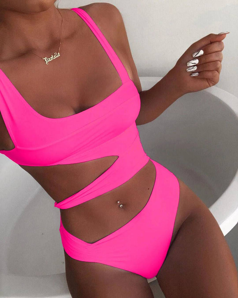 
                  
                    One-Piece Suits Sexy Bikini 2024 Solid Swimsuit Women Swimwear Push Up Bikini Sets Bathing Suit Summer Beach Wear Swimming Suits
                  
                