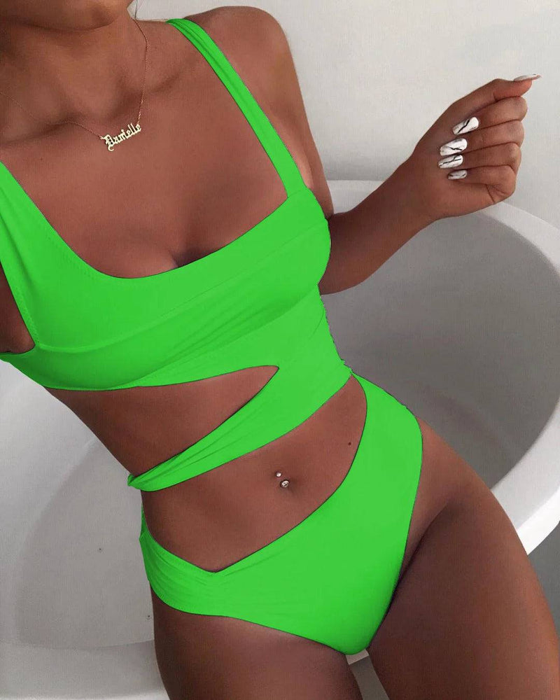 
                  
                    One-Piece Suits Sexy Bikini 2024 Solid Swimsuit Women Swimwear Push Up Bikini Sets Bathing Suit Summer Beach Wear Swimming Suits
                  
                