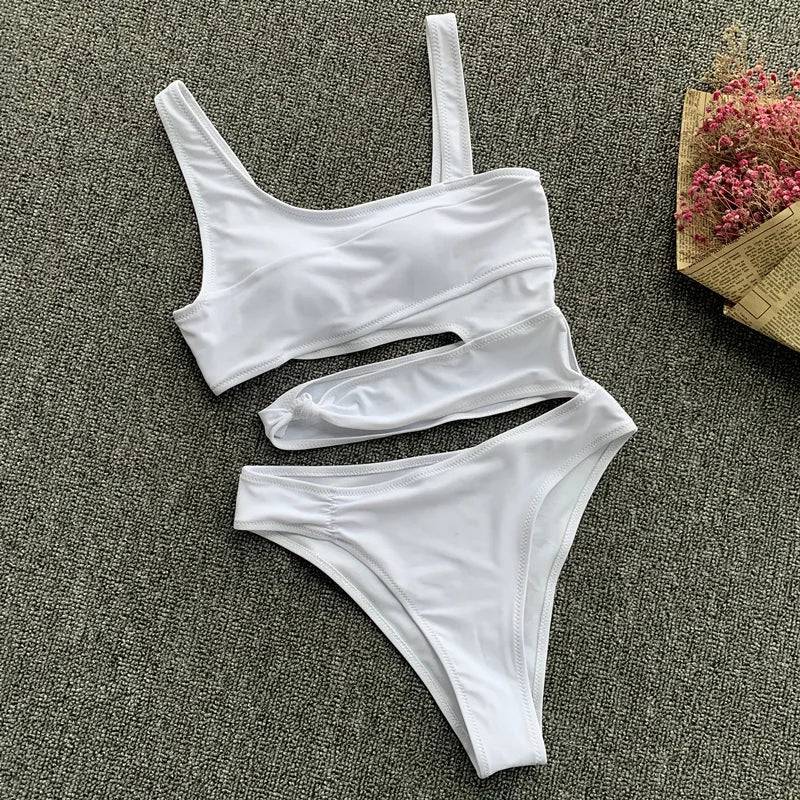 
                  
                    One-Piece Suits Sexy Bikini 2024 Solid Swimsuit Women Swimwear Push Up Bikini Sets Bathing Suit Summer Beach Wear Swimming Suits
                  
                