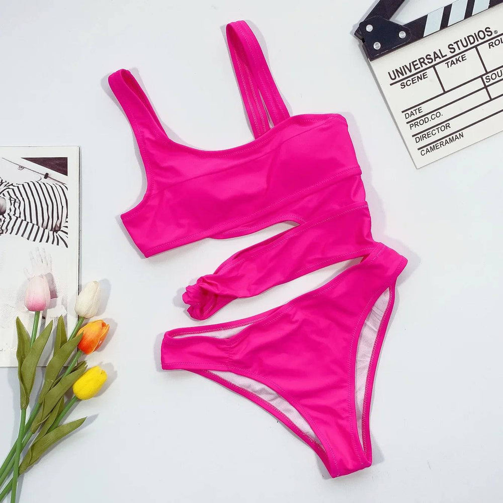 
                  
                    One-Piece Suits Sexy Bikini 2024 Solid Swimsuit Women Swimwear Push Up Bikini Sets Bathing Suit Summer Beach Wear Swimming Suits
                  
                