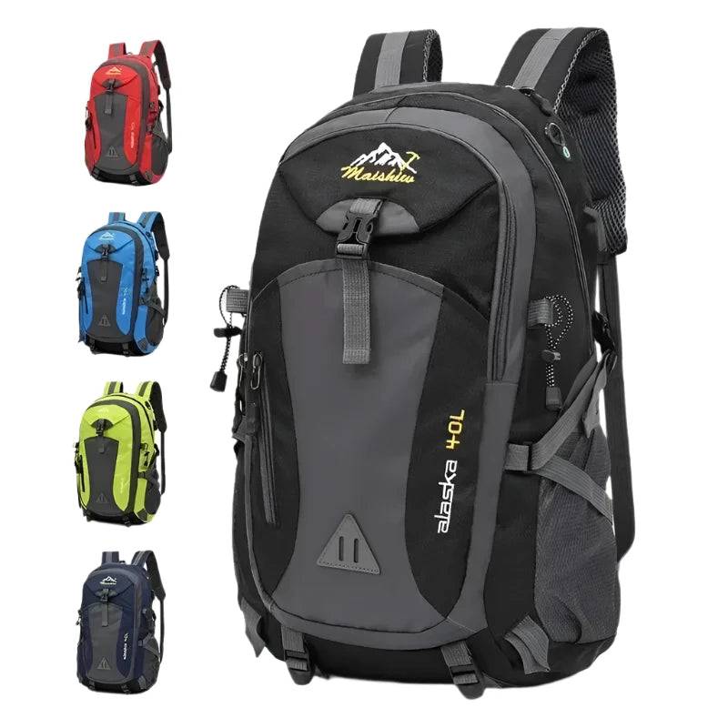 Weysfor 40L Waterproof Men Backpack Travel Pack Sports Bag Pack Outdoor Mountaineering Hiking Climbing Camping Backpack for Male