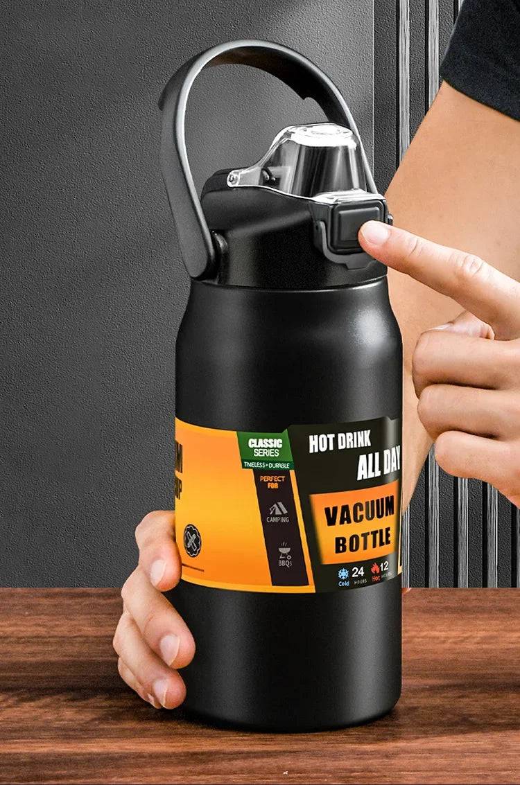 
                  
                    Outdoor Thermos Portable 304 Stainless Steel Thermal Mug Tumbler Vacuum Flasks Cold and Hot Sports Water Bottle with Straw
                  
                