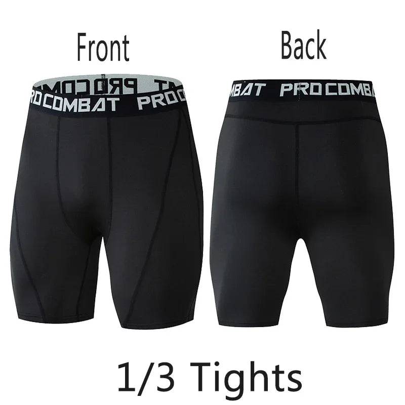 
                  
                    Men's Running Sport Tights Pants Basketball Cropped Compression Leggings Gym Fitness Sportswear for Male Athletic Trousers
                  
                