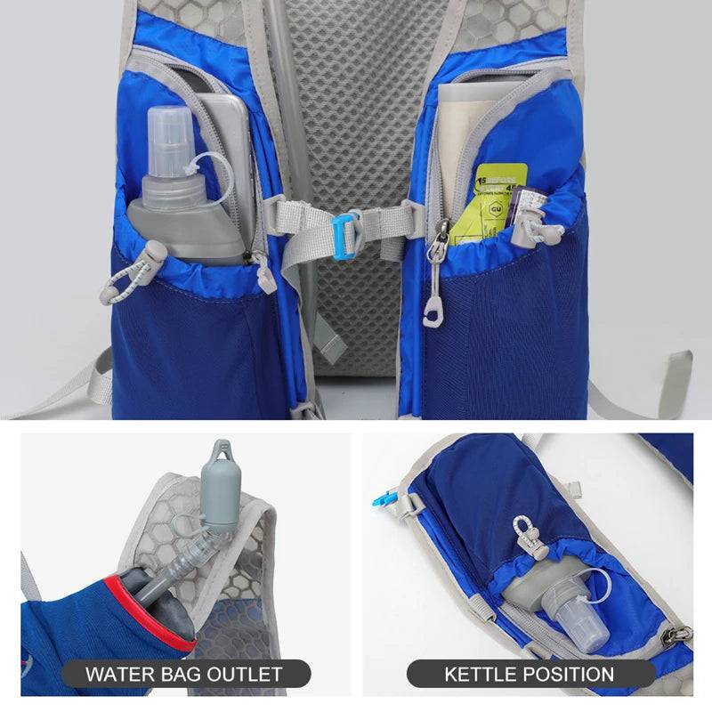 
                  
                    Outdoor Trail Running 5L Ultralight Backpack Hydration Jogging Vest Men Breathable Marathon Bicycle Bag Water Bottle 500ML
                  
                