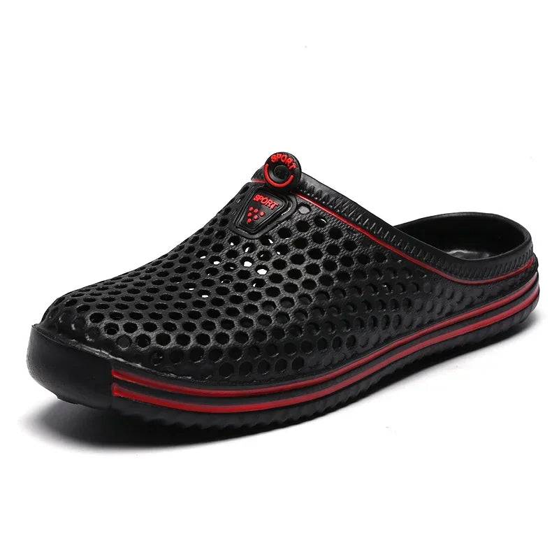 YRZL Summer Men Sandals Light EVA Men's Casual Shoes Hole Shoes Clogs Lovers Home Garden Outdoor Male Beach Flat Slippers