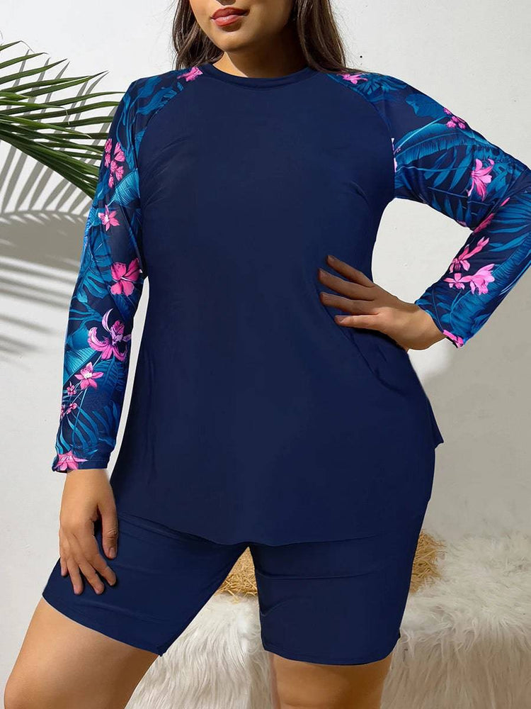 
                  
                    2024 Large Plus Size Long Sleeve Surfing Suit 2 Piece Swimsuit Women Swimwear Female Bathers Bathing Swimming Suit Beachwear
                  
                