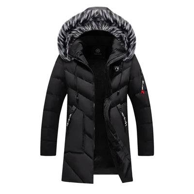 
                  
                    DIMUSI Winter Men's Long Jacket Fashion Men Fur Collar Thermal Classic Coats Casual Warm Windbreaker Padded Jackets Men Clothing
                  
                