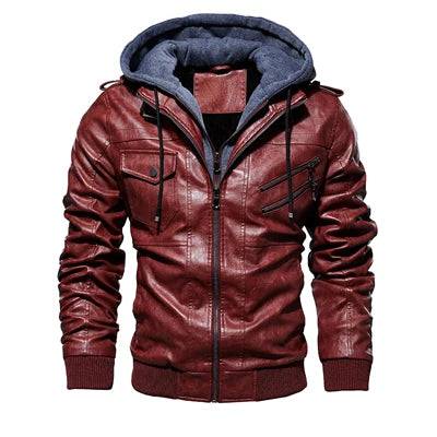 
                  
                    DIMUSI Autumn Winter Men's Leather Jackets Casual Mens Motorcycle PU Jacket Biker Leather Windbreaker Hooded Coats Clothing
                  
                