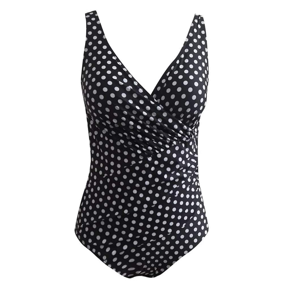 
                  
                    Women Polka Dot One Piece Swimsuit Backless One Piece Swimwear 2024 Swimming Suit For Women V-Neck Female Beachwear
                  
                