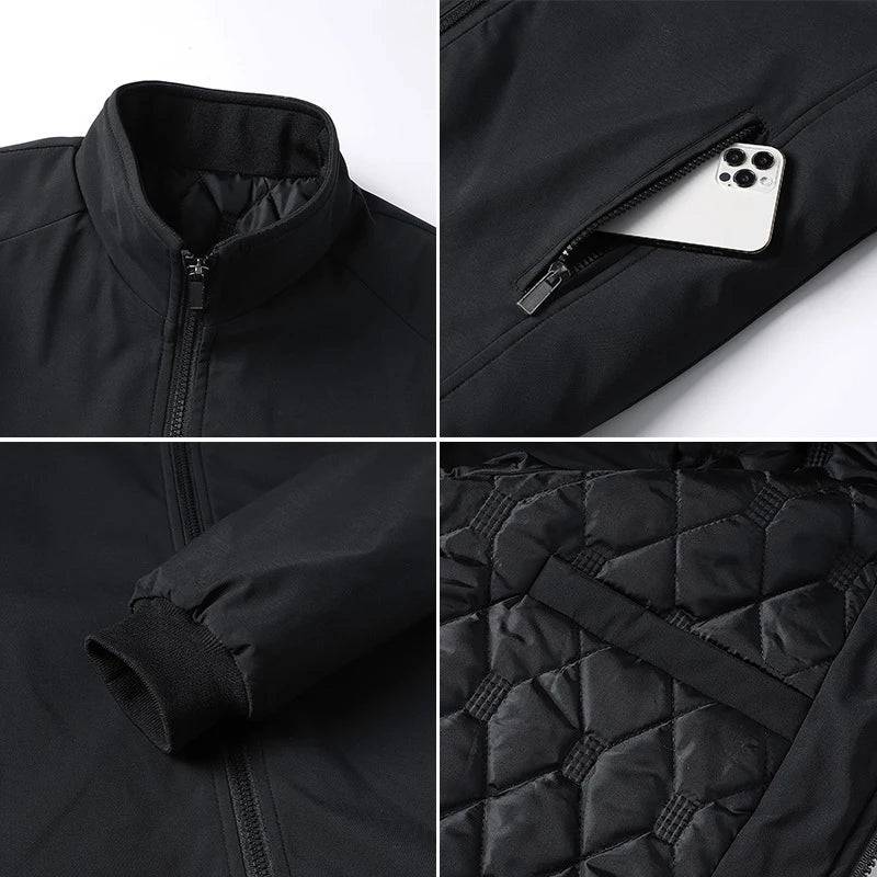 
                  
                    Winter Men's Padded Jackets Fashion Men Thermal Business Coats Classic Outdoor Stand Collar Windbreaker Jackets Men Clothing 8XL
                  
                