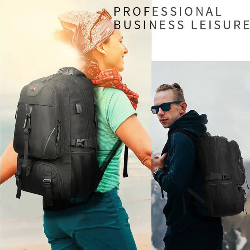 
                  
                    Large Capacity Unisex Outdoor Backpack with USB Port for Men  Pack Bags Sports Trekking Hiking Camping Available in 50L 60L 80L
                  
                