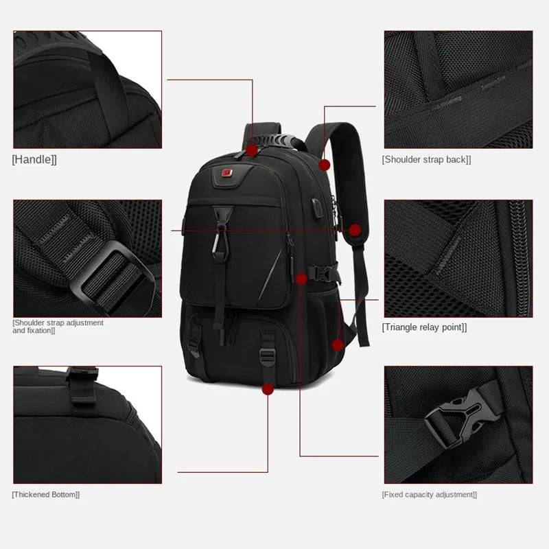 
                  
                    Large Capacity Unisex Outdoor Backpack with USB Port for Men  Pack Bags Sports Trekking Hiking Camping Available in 50L 60L 80L
                  
                