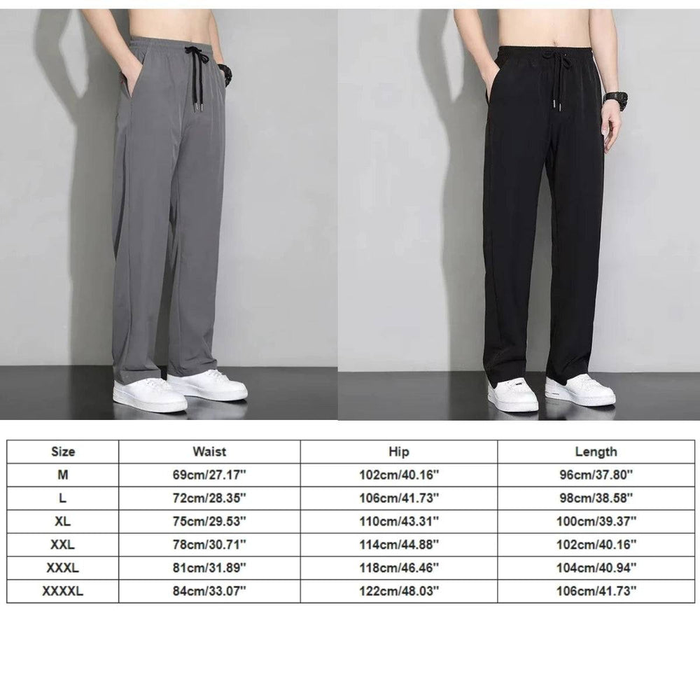 
                  
                    Summer Ice Silk Quick Dry Sweatpant Men's Joggers Pants Oversize Straight Pants Pocket Tracksuit Trousers Fitness Training Pants
                  
                