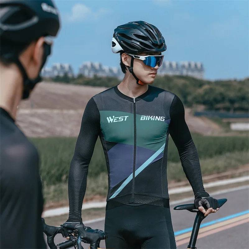 
                  
                    WEST BIKING Man Cycling Jersey Lightweight Compact Long Sleeve Breathable Bike Clothing Spring Autumn Outdoor Cycling Clothes
                  
                