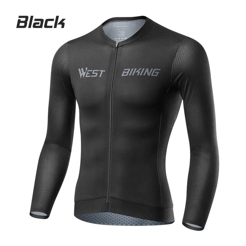 
                  
                    WEST BIKING Man Cycling Jersey Lightweight Compact Long Sleeve Breathable Bike Clothing Spring Autumn Outdoor Cycling Clothes
                  
                