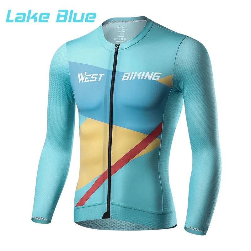 
                  
                    WEST BIKING Man Cycling Jersey Lightweight Compact Long Sleeve Breathable Bike Clothing Spring Autumn Outdoor Cycling Clothes
                  
                