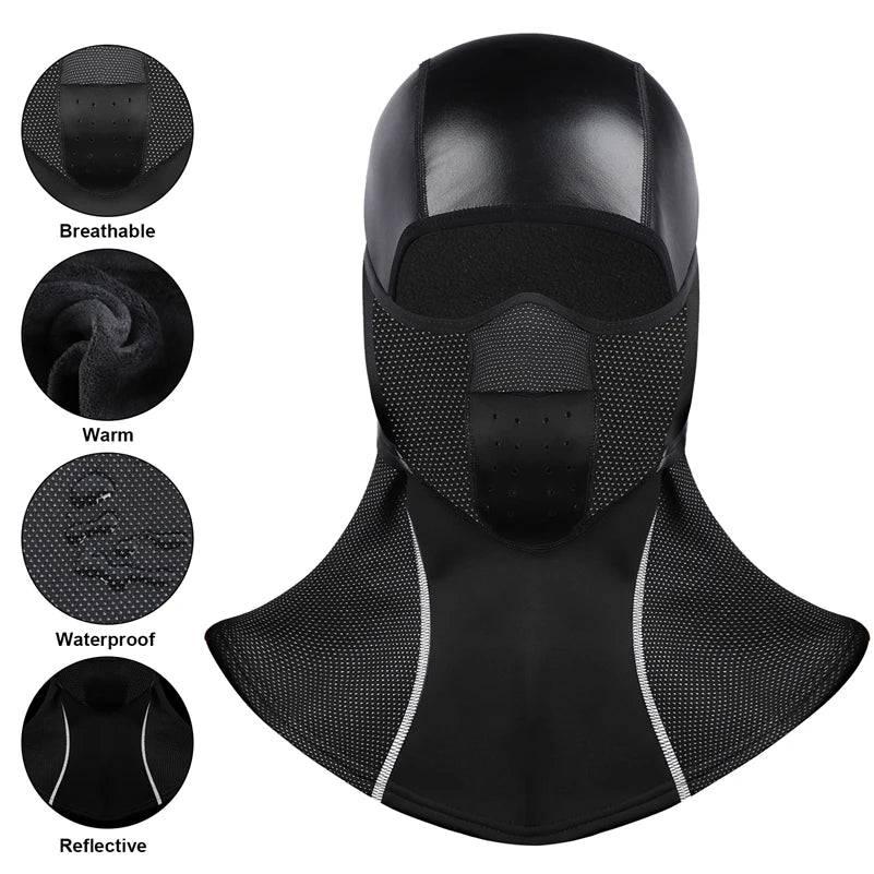 
                  
                    WEST BIKING Cycling Fleece Thermal Windproof Balaclava Warm Winter Waterproof PU Leather Ski Breathable Mask Bicycle Helmet Cap
                  
                