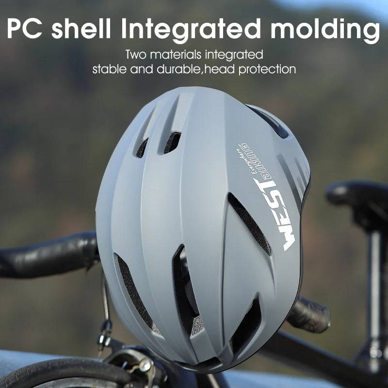 
                  
                    WEST BIKING Pneumatic Cycling Helmet Integrated Molding MTB Road Bike Safe Helmet Ultralight Professional Racing Bicycle Helmet
                  
                