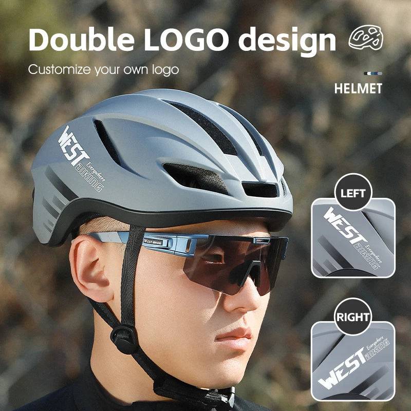 
                  
                    WEST BIKING Pneumatic Cycling Helmet Integrated Molding MTB Road Bike Safe Helmet Ultralight Professional Racing Bicycle Helmet
                  
                