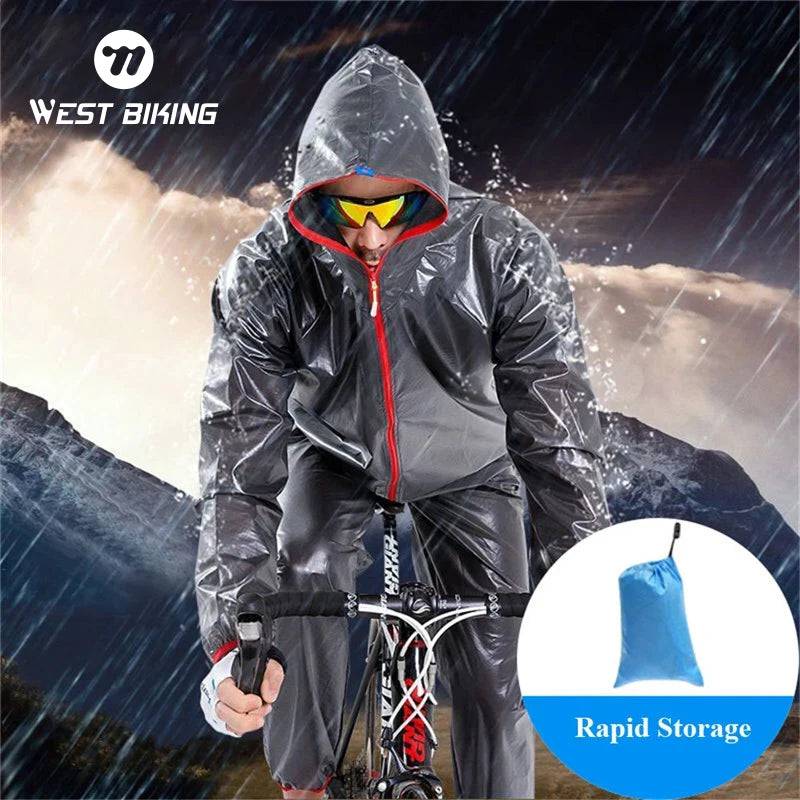 
                  
                    WEST BIKING Cycling Outfit Men's Motorcycle Rain Coat Reflective Safety Women's Sports Waterproof Jacket MTB Bicycle Clothing
                  
                