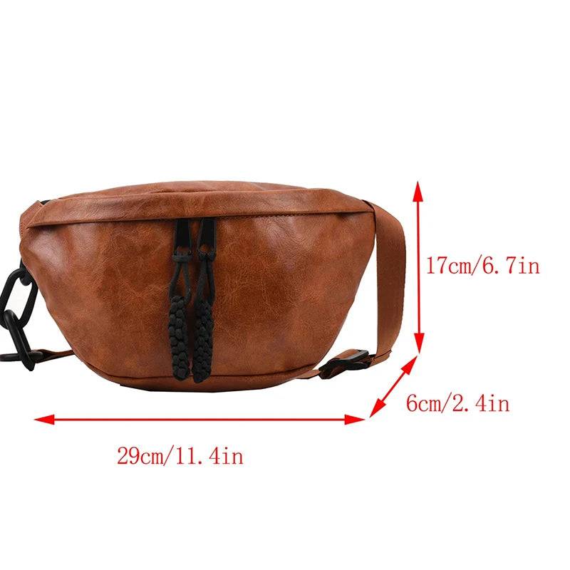 
                  
                    Fashion Soft Leather Waist Bag Ladies Fanny Pack High quality Shoulder Belt Purse Bags Fashion Designer Crossbody Chest Bags
                  
                