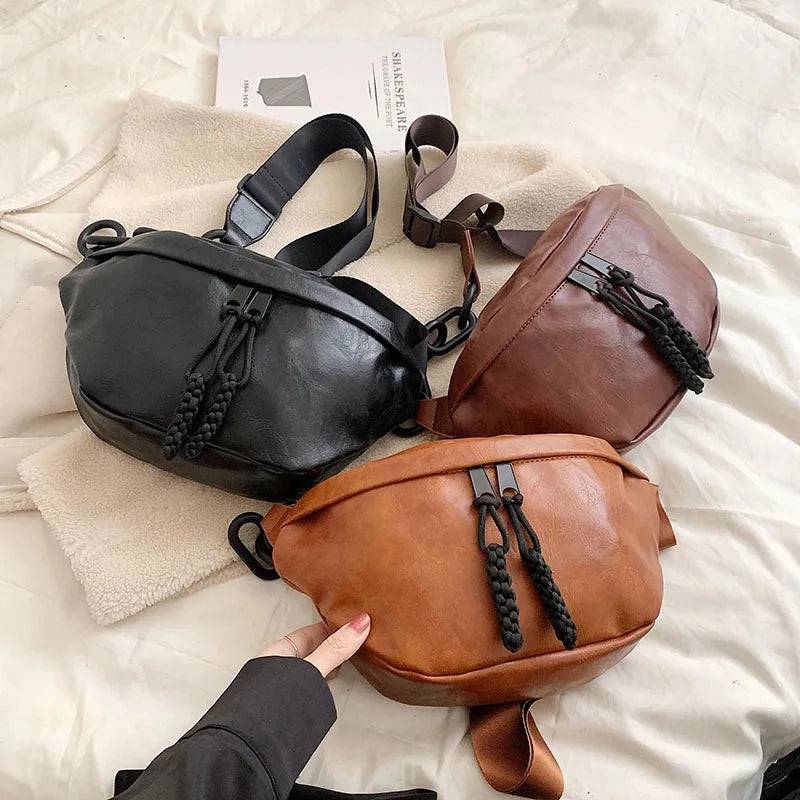 
                  
                    Fashion Soft Leather Waist Bag Ladies Fanny Pack High quality Shoulder Belt Purse Bags Fashion Designer Crossbody Chest Bags
                  
                