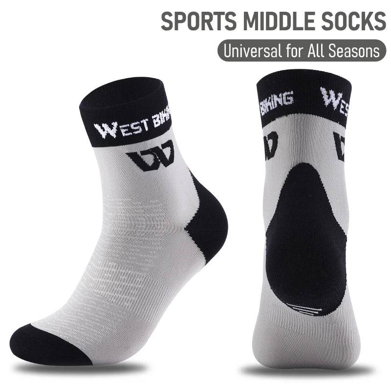 
                  
                    WEST BIKING Cycling Sports Socks High Quality Breathable Compression Football Socks Unisex Non-Slip Middle Running Soccer Socks
                  
                