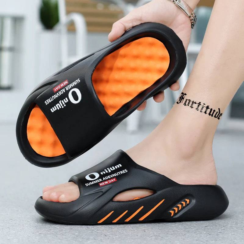 
                  
                    2024 New Men Massage Slippers Slides Indoor Outdoor Sandals Beach Casual Shoes Comfortable Sole Men's Slippers Big Size 38-47
                  
                