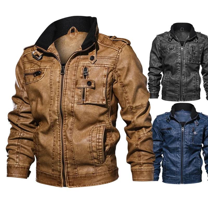 
                  
                    DIMUSI Men Autumn Winter PU Leather Jacket Motorcycle Leather Jackets Male Business casual Coats Brand clothing 5XL,TA132
                  
                