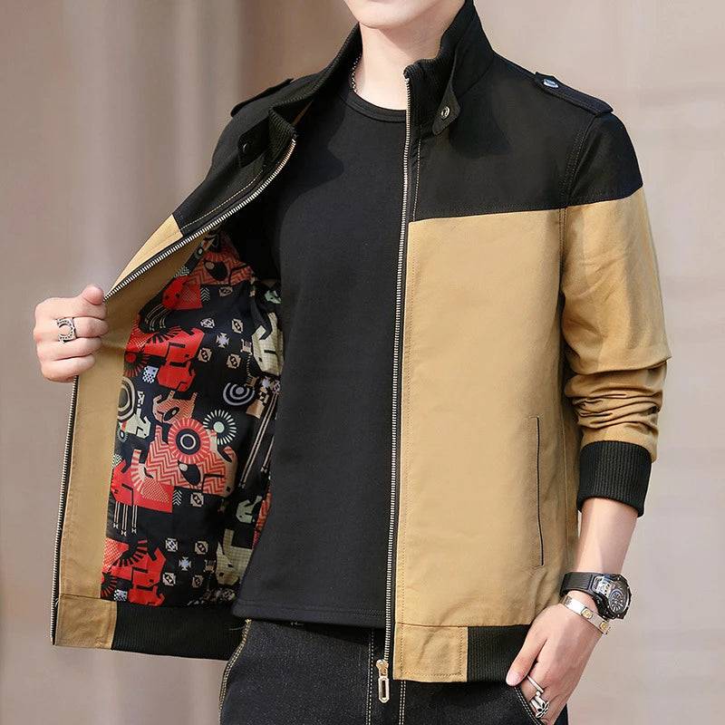 
                  
                    Spring Autumn Men's Lightweight Jackets Fashion Men Stand Collar Cotton Windbreaker Coats Male Golfwear Sports Jackets Clothing
                  
                