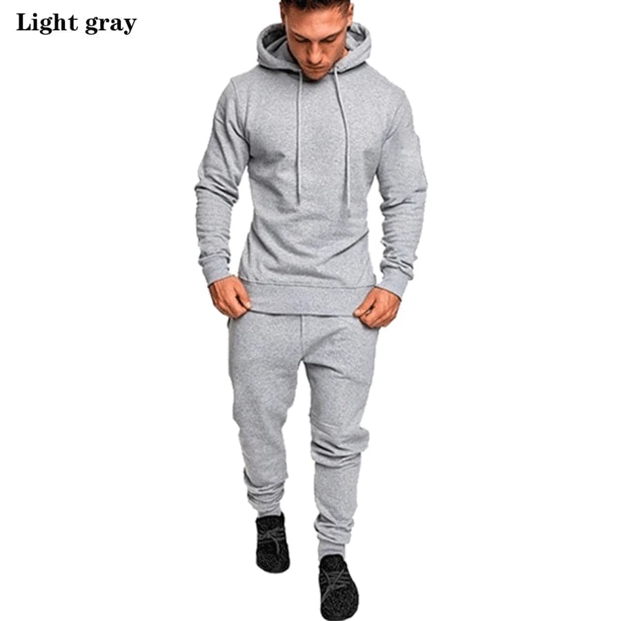 
                  
                    Autumn Men Fitness Tracksuit Sport Set Camo Printed Hoodies Coat + Pants Sportwear Suit Male Outdoor Running Jogging Sets
                  
                