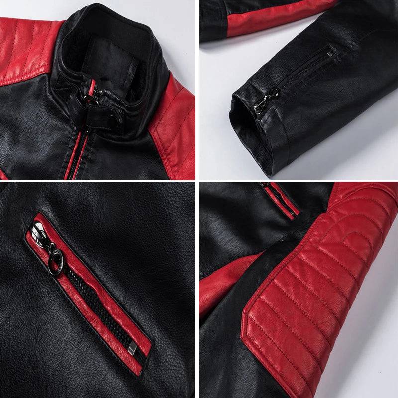 
                  
                    Autumn Winter Men's PU leather Jacket Fashion Man Retro Motorcycle Leather Coats Male Thermal Biker Leather Jacket Clothing 6XL
                  
                