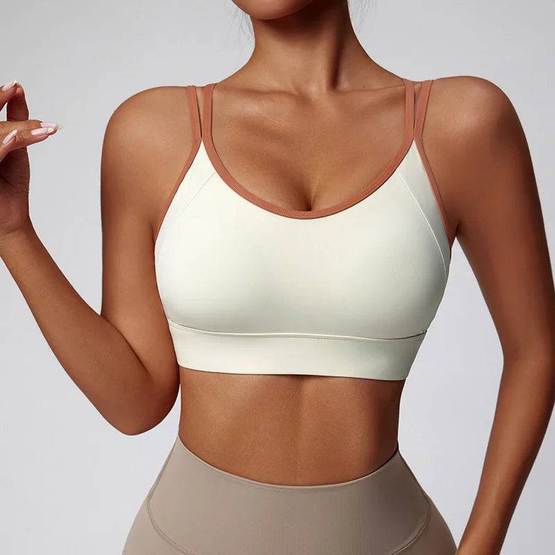 
                  
                    Women Fitness Sports Bra Top Gym Yoga Backless Athletic Crisscross Back Tight Workout With Chest Pad
                  
                