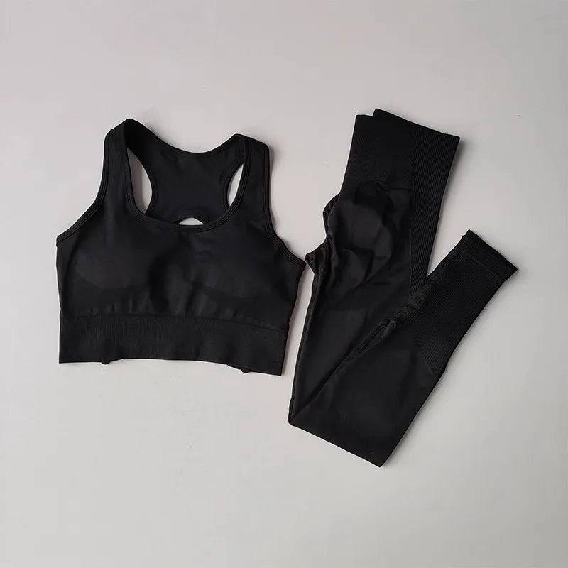 
                  
                    Women's tracksuit Fitness Suit Yoga Sets Sportswear Workout Sports Bra+High Waist Leggings Gym Clothing Seamless Sports Suits
                  
                