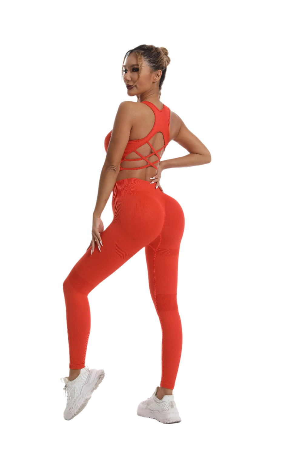 Women's tracksuit Fitness Suit Yoga Sets Sportswear Workout Sports Bra+High Waist Leggings Gym Clothing Seamless Sports Suits