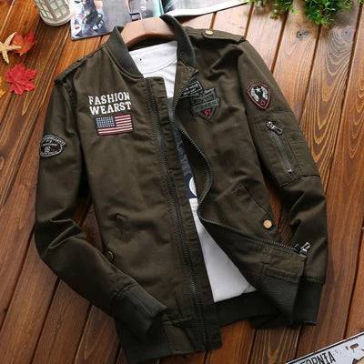 
                  
                    DIMUSI Autumn Men's Bomber Jackets Casual Outwear Men Army Windbreaker Coats Fashion Man Slim Fit Military Jacket Brand Clothing
                  
                