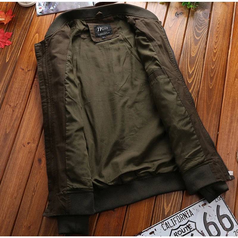 
                  
                    DIMUSI Autumn Men's Bomber Jackets Casual Outwear Men Army Windbreaker Coats Fashion Man Slim Fit Military Jacket Brand Clothing
                  
                