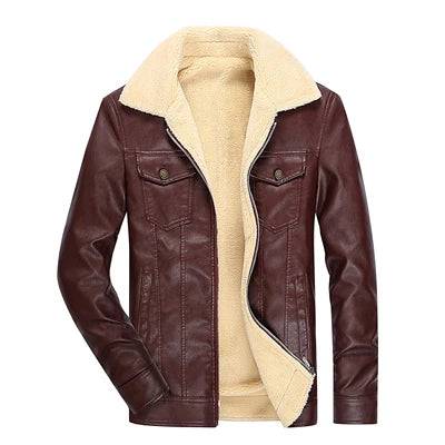 
                  
                    DIMUSI PU Leather Men's Jacket Winter Casual Fleece Thick Warm Leather Coats Faux Leather Slim Motorcycle Jackets Brand Clothing
                  
                