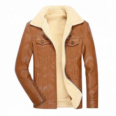 
                  
                    DIMUSI PU Leather Men's Jacket Winter Casual Fleece Thick Warm Leather Coats Faux Leather Slim Motorcycle Jackets Brand Clothing
                  
                