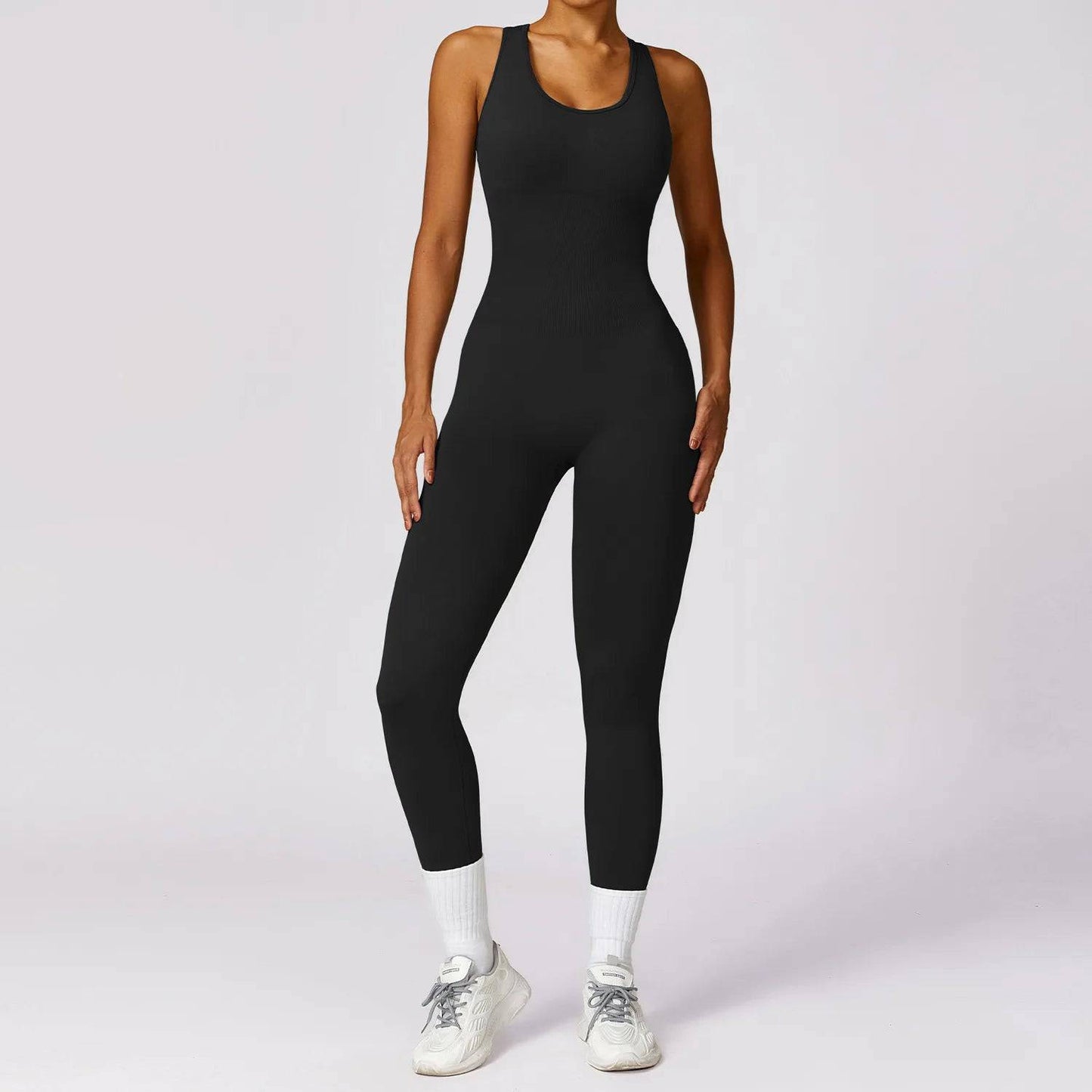 
                  
                    Female Workout Bodysuits Seamless Fitness Rompers Stretch Sports Jumpsuit Women Gym Clothing Training Yoga Suit Sportswear
                  
                