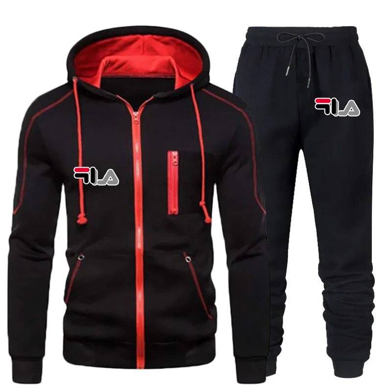 
                  
                    Men's Tracksuit Casual Jogging Suit Outdoor Set Zipper Hoodies + Black Sweatpant 2pcs 2023 Spring Fashion New Streetwear S-4XL
                  
                