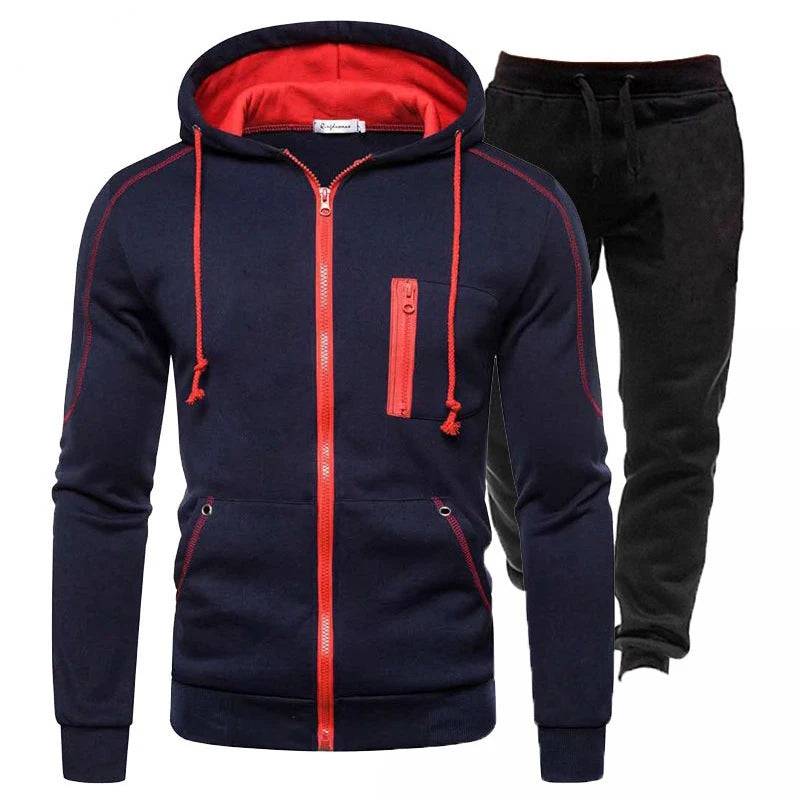 
                  
                    Men's Tracksuit Casual Jogging Suit Outdoor Set Zipper Hoodies + Black Sweatpant 2pcs 2023 Spring Fashion New Streetwear S-4XL
                  
                