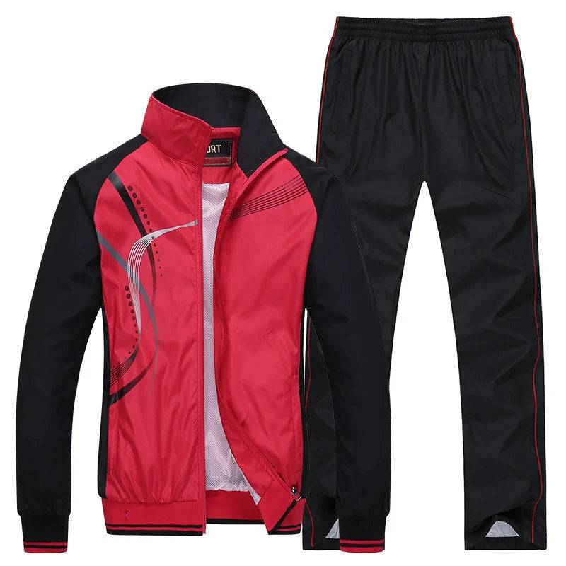 
                  
                    Men Sportswear New Spring Autumn Tracksuit 2 Piece Sets Sports Suit Jacket+Pant Sweatsuit Male Fashion Print Clothing Size L-5XL
                  
                