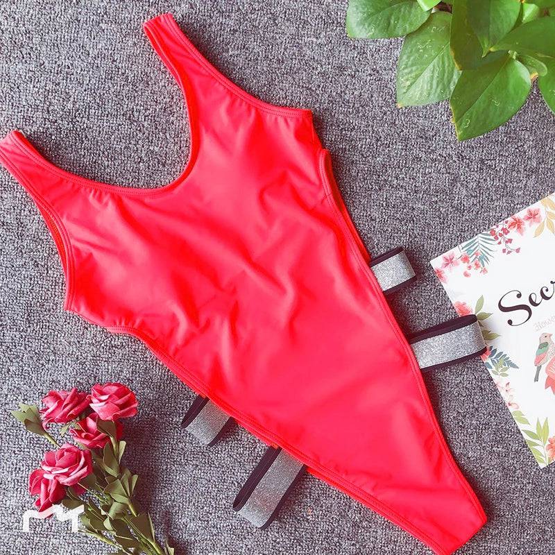 
                  
                    Sexy Leopard Red Black Swimwear Women One Piece Swimsuit 2023 Bodysuit Monokini Swimming for Bathing Suit maillot de bain femme
                  
                