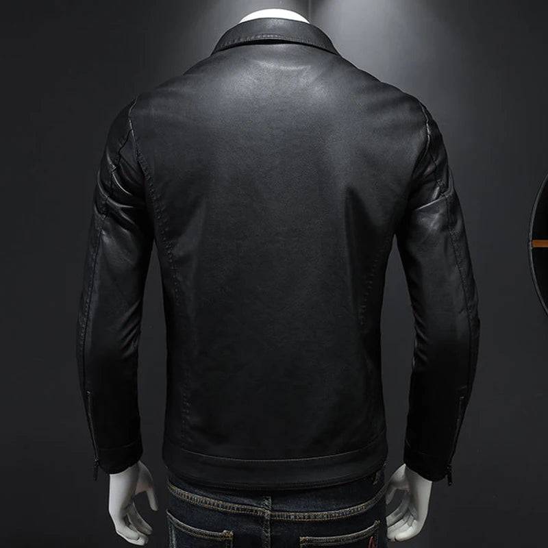 
                  
                    Spring Autumn Men's PU leather Jacket Fashion Man Retro Motorcycle Coats Male Outerwear Windbreaker Leather Jacket Clothing 5XL
                  
                