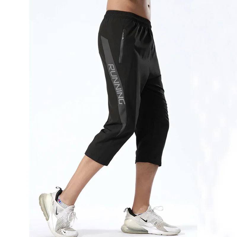 
                  
                    Men's 3/4 Sports Pants Running Shorts Gym Wear Fitness Workout  Tennis Basketball Soccer Training Leggings
                  
                